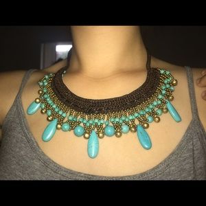 Thailand turquoise stone necklace